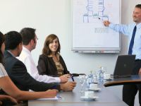 Besprechung mit Geschäftspartnern