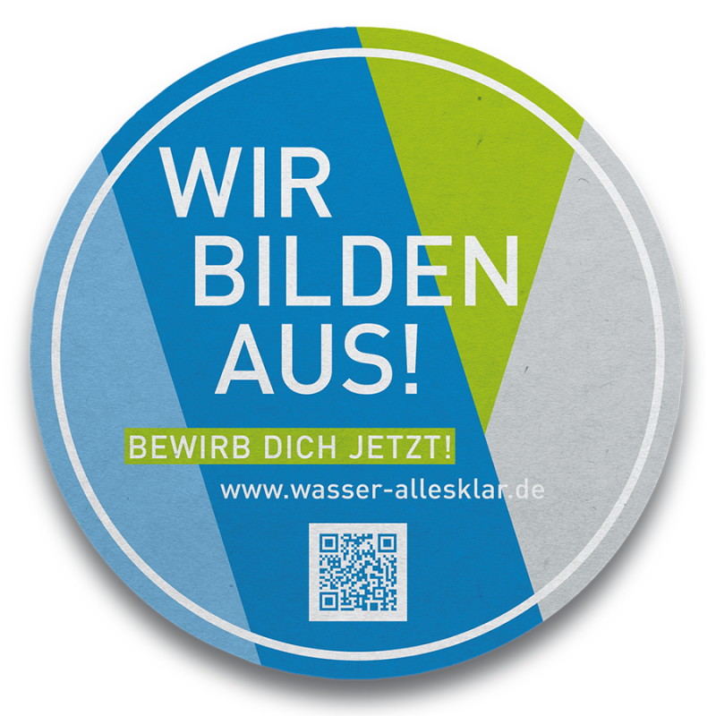 Bierdeckel mit Werbeaufdruck zu wasser-allesklar