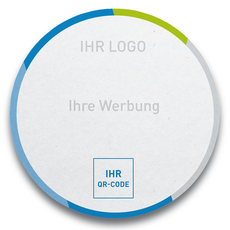 Bierdeckel mit individualisierbaren Werbeaufdruck zu wasser-allesklar